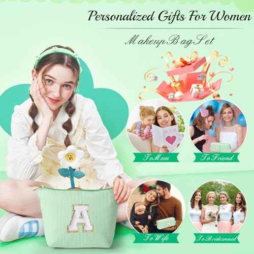 Initial Makeup Bag for Women