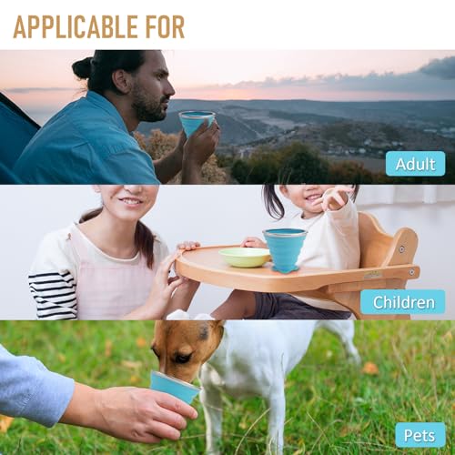Silicone Collapsible Travel Cup (4 Count)