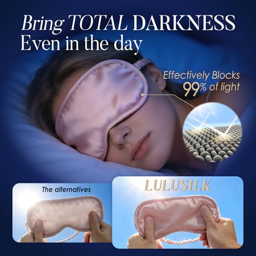 Mulberry Silk Sleep Eye Mask for Sleeping Women Men
