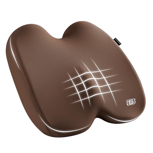 Seat Cushion Ergonomic Memory Foam Cushion for Long Sitting Hours on Office & Home Chair