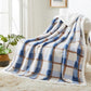 Super Soft Faux Rabbit Fur Sherpa Fleece Throw Blanket