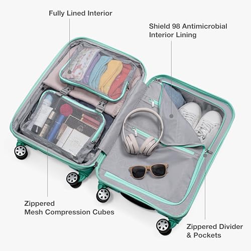 Pagosa Hardshell Expandable Luggage with Spinner Wheels (3 Piece)