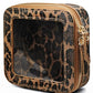 Small Makeup Bag Clear Mini Pouch Cosmetic Case Travel Leopard Make Up Bag for Purse Accessories Cheetah Print Travel Clear Case for Car Essentials Women Cute Leather Little Cosmetic Pouch with Zipper