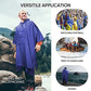 Hooded Rain Poncho for Adult with Pocket