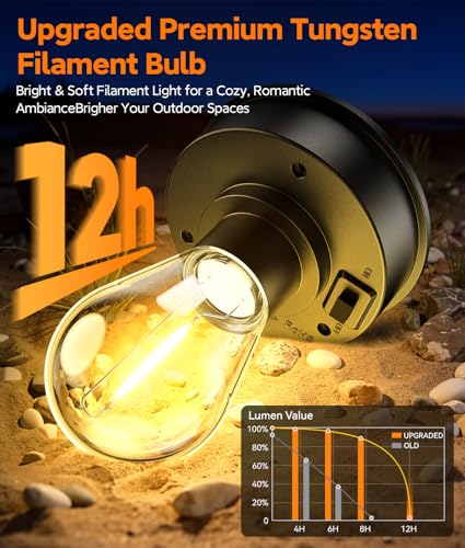 Solar Lanterns Outdoor Waterproof (4 Count)