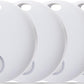 Reyke Smart Tag, Bluetooth Luggage Tracker, Works with Apple Find My (iOS Only), Item Locator for Key, Luggage, Backpack, Wallet, IP67 Waterproof, 4 Pack White