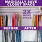 Premium Clear Invisible Acrylic Hangers (60 Count)