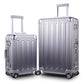All Aluminum Luggage Carry On Spinner Hard Shell Suitcase Lightweight Metal Suitcases 20“ & 28 Inch Luggage Set (2 Count)
