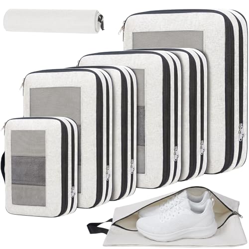 Compression Packing Cubes for Travel (8 Count)