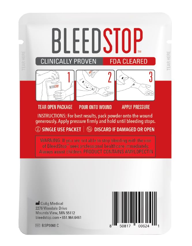 First Aid Powder for Blood Clotting
