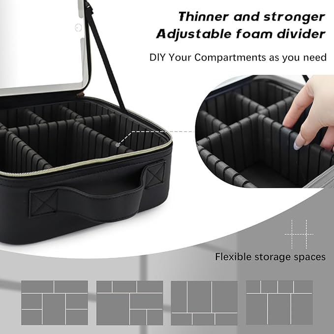 Makeup Bag with Led Mirror