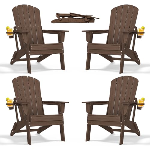 Folding Adirondack Chairs Set of 4 (4 Count)