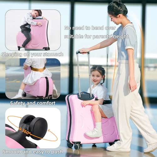 Kids Ride On Suitcase with Wheels