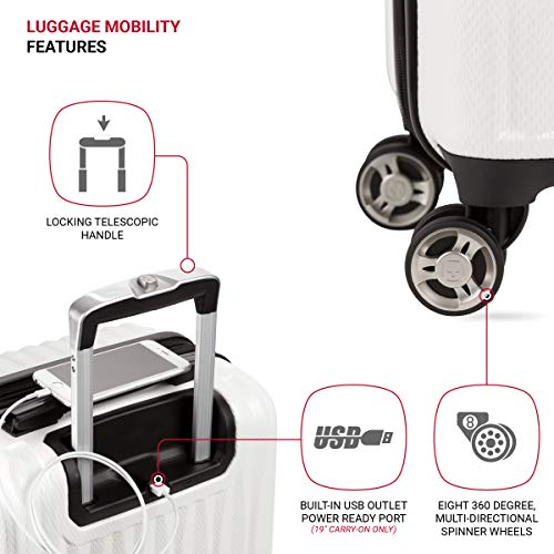 7272 Energie Expandable Hardside Luggage with Spinner Wheels and TSA Lock