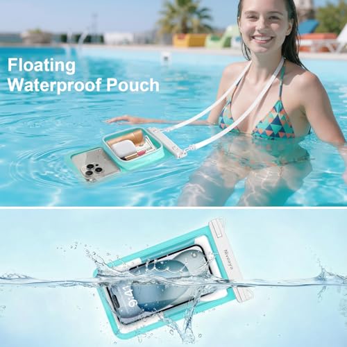 Floatable Floating Waterproof Phone Pouch 2 Pack (2 Count)
