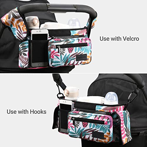 Universal Stroller Organizer with Insulated Cup Holder