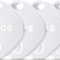 ATUVOS Air Tracker Tags-4 Pack, Bluetooth Luggage Tracker Works with Apple Find My APP (iOS Only, Not for Android), Keys Finder and Item Locator for Luggage, Backpack, Suitcases, Replaceable Battery