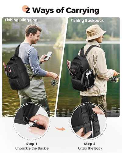 Fishing Bag with Removable Bait Binder