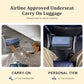 Expandable 16 Inch Underseat Carry On Luggage Airline Approved