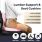 Seat Cushion and Lumbar Support Pillow One Piece for Car Office Chair