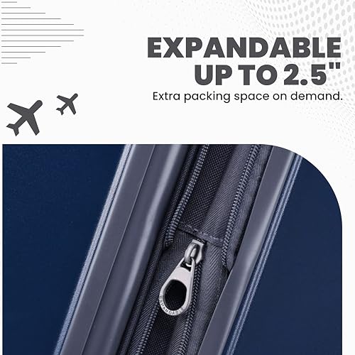 Carve 25 Inch Medium Expandable Hardside Upright Suitcase