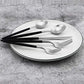 20-Piece 18/10 Stainless Steel Flatware Silverware, Luxury Dinnerware Set Travel Cutlery Tableware Include Knife Fork Spoon Service for 4, Dishwasher Safe (Black Handle Matte Silver) (4 Count)