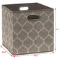 11 Inch Foldable Cube Storage Bins with Handles (24 Count)