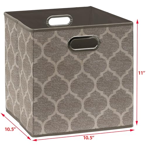 11 Inch Foldable Cube Storage Bins with Handles (24 Count)