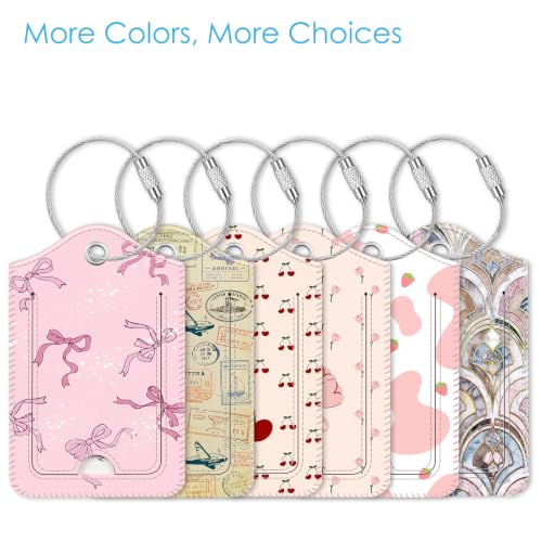 Luggage Tags Privacy Cover ID Label for Travel Bag Suitcase (2 Count)