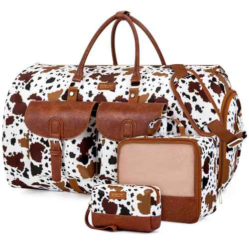 Garment Bag for Travel Convertible Carry on Travel Duffel Bag for Men Women