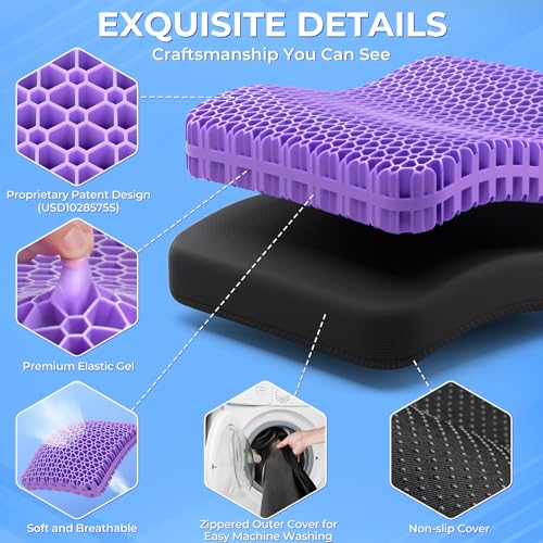 Gel Seat Cushion for Long Sitting