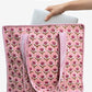 100% Cotton Quilted Tote Bag For Women