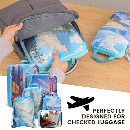 Compression Packing Cubes for Suitcases (7 Count)