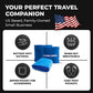 Lightweight Airplane & Travel Blanket with Foot Pockets
