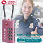 TSA Approved Luggage Locks with Search Alert Indicator (2 Count)