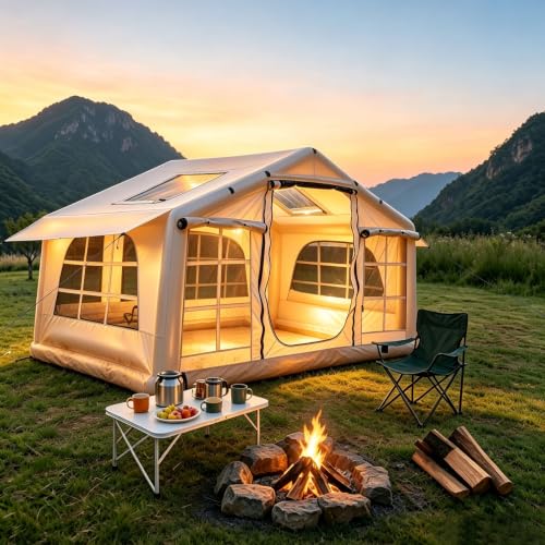 Inflatable Tent with Oversized Skylight