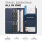 Passport Wallet for Travel RFID Blocking Premium Leather