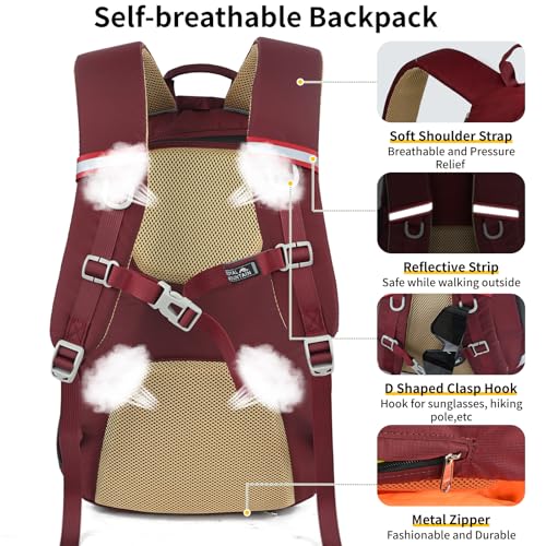 30L Hiking Backpack With Rain