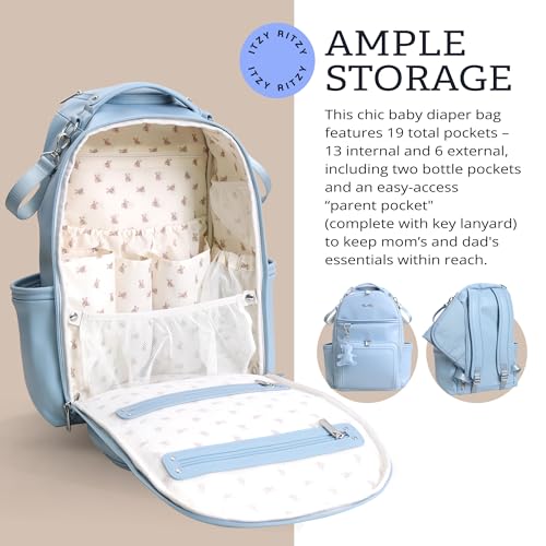 Boss Plus Large Diaper Bag Backpack with 19 Pockets