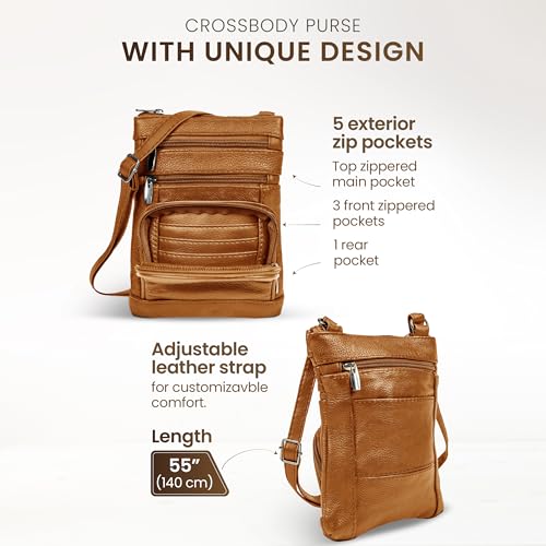 leather Crossbody Purses for Women