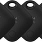 Air Tracker Tags 4 Pack (iOS Only, Not for Android) Bluetooth Luggage Tracker Tags Works with Apple Find My, Key Finder and Item Locator for Luggage, Backpack, Suitcases, Replaceable Battery