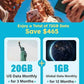 UPP 4G Mobile Hotspot with 60GB US Data &12GB Global Data