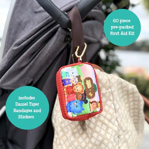 KeepGoing Daniel Tiger’s Small Travel First Aid Kit Kids (60 Count)