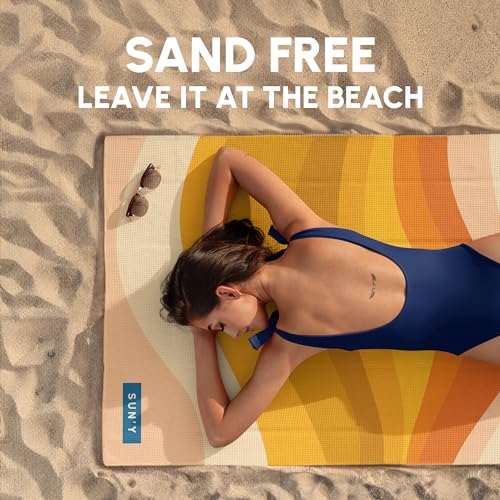 Waffle Microfiber Beach Towel