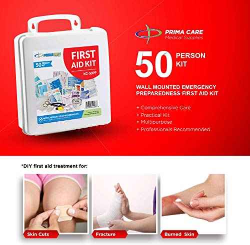 KC 50PP 50 Person Large Emergency Preparedness First Aid Kit for Home