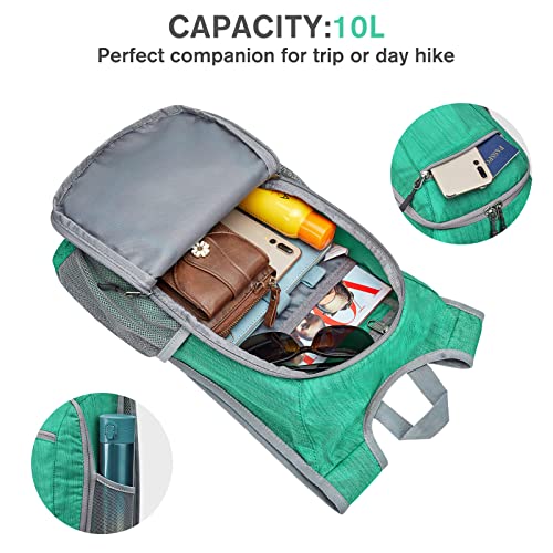 10L 15L Hiking Backpack Lightweight Packable Hiking Daypack Small Travel Outdoor Foldable Shoulder Bag