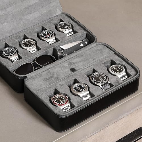8 Watch Travel Case Storage Organizer for 8 Watches