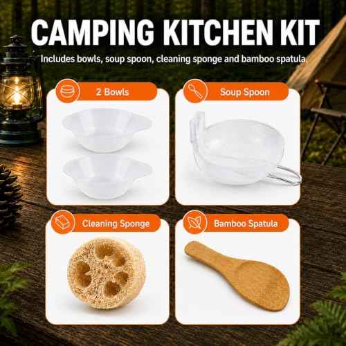 8pcs Camping Cooking Set for 1