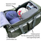 29 inch Jumbo Size 8 Pockets Wheeled Rolling Duffel Bag Water Resistant Luggage Lightweight Travel Suitcase with Retractable Handle