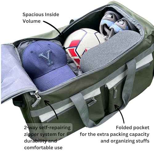 22 inch Carry On 8 Pockets Wheeled Rolling Duffel Bag Water Resistant Luggage Lightweight Travel Suitcase with Retractable Handle